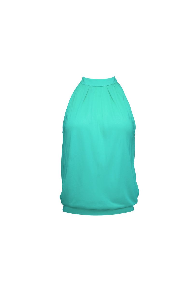 KUL（キュール）の「Drape Neck Top [Mint]（Tops）」