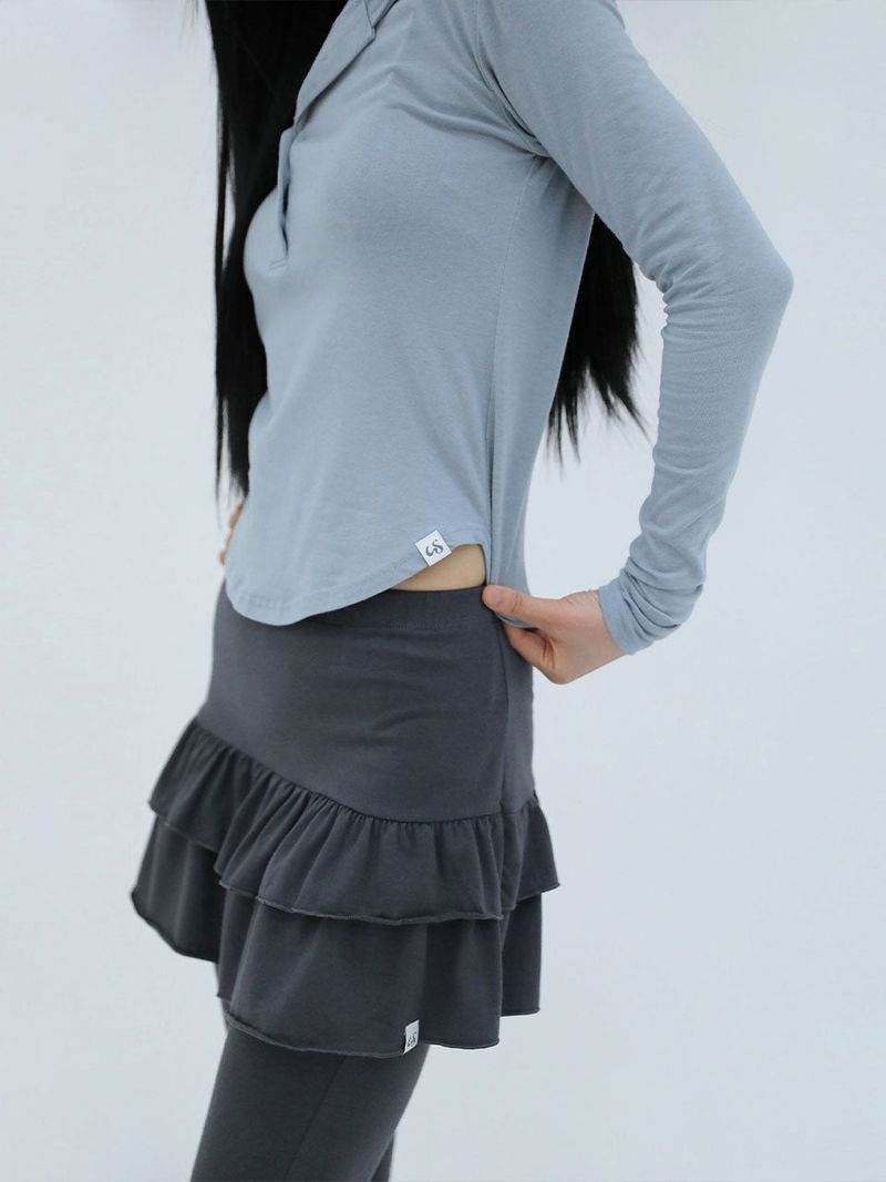 CANCAN SKIRT PANTS(CHARCOAL)