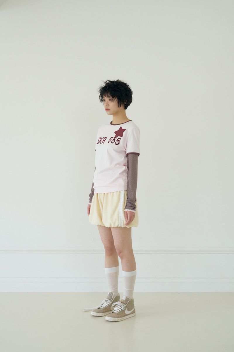 SKR 555 LAYERED TOP (PINK)