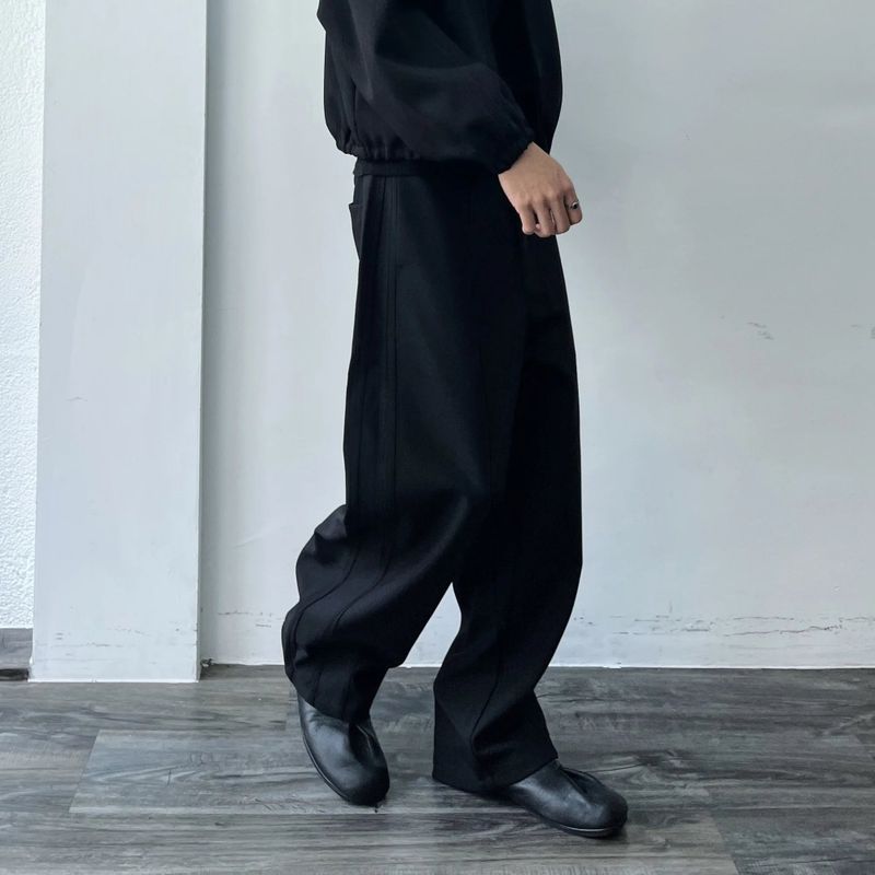 Panel Line Wide Trousers