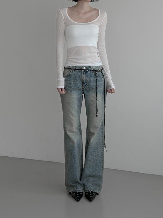 Ubel bootcut denim pants