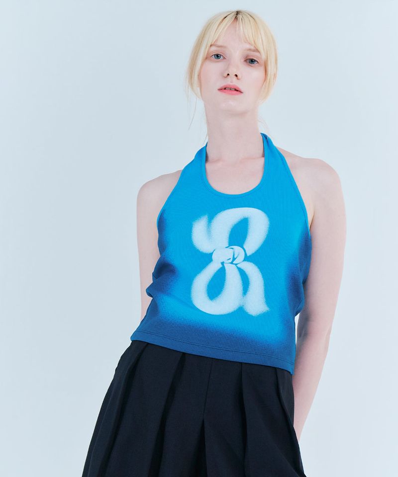 WEREVE（ウィレブ）の「Halter printing top_ocean blue（Tops）」