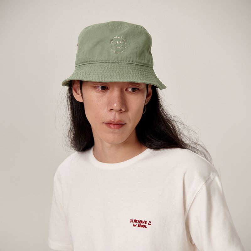 Flatwave in Seoul（フラットウェーブ イン ソウル）の「タイバケットハット Greentea（帽子）」