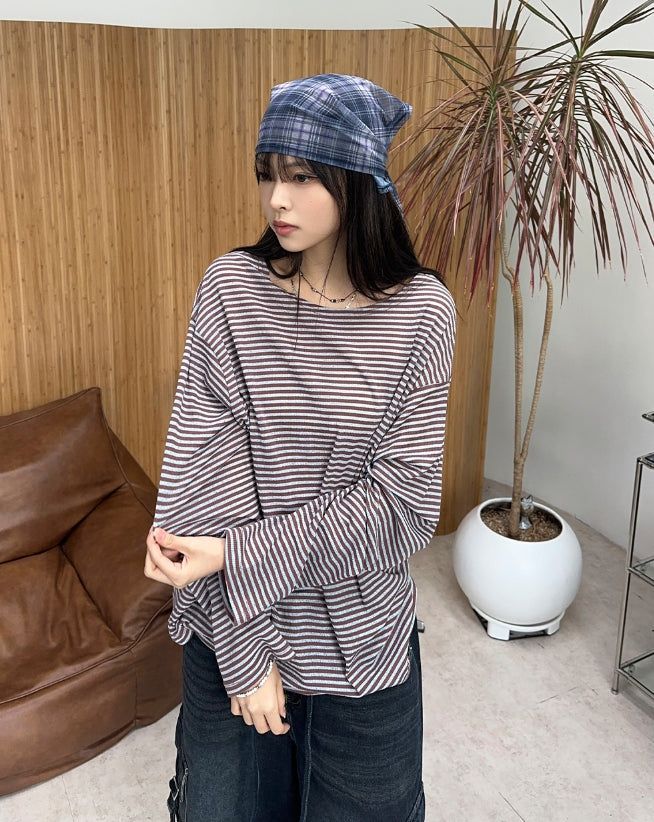 SATIIIZ（サティーズ）の「Neo Stripe Cooling Knit（Tops）」