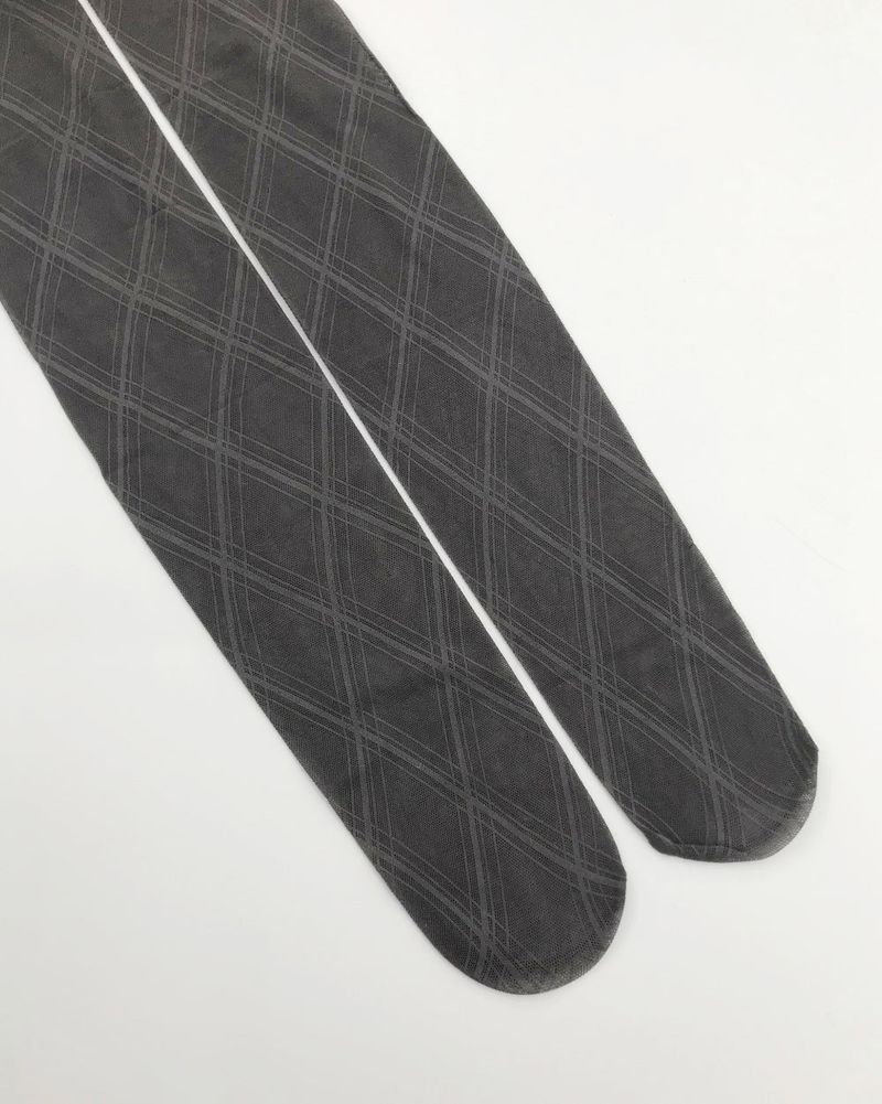 Silhouette check tights (3color)