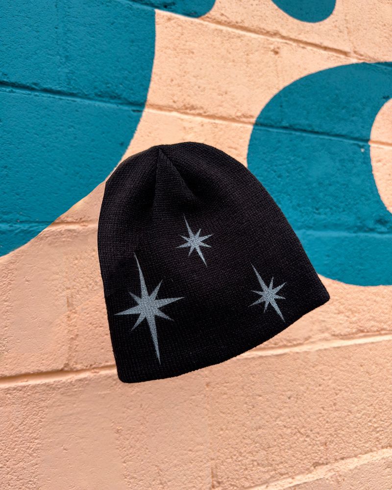 Y2K Star Logo Embroidered Short Beanie