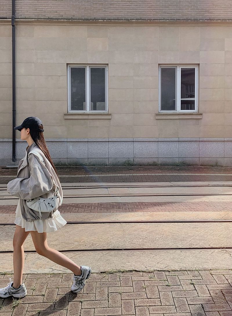 [Bellide made] Return Overfit Two-Way Pintuck Field Jacket