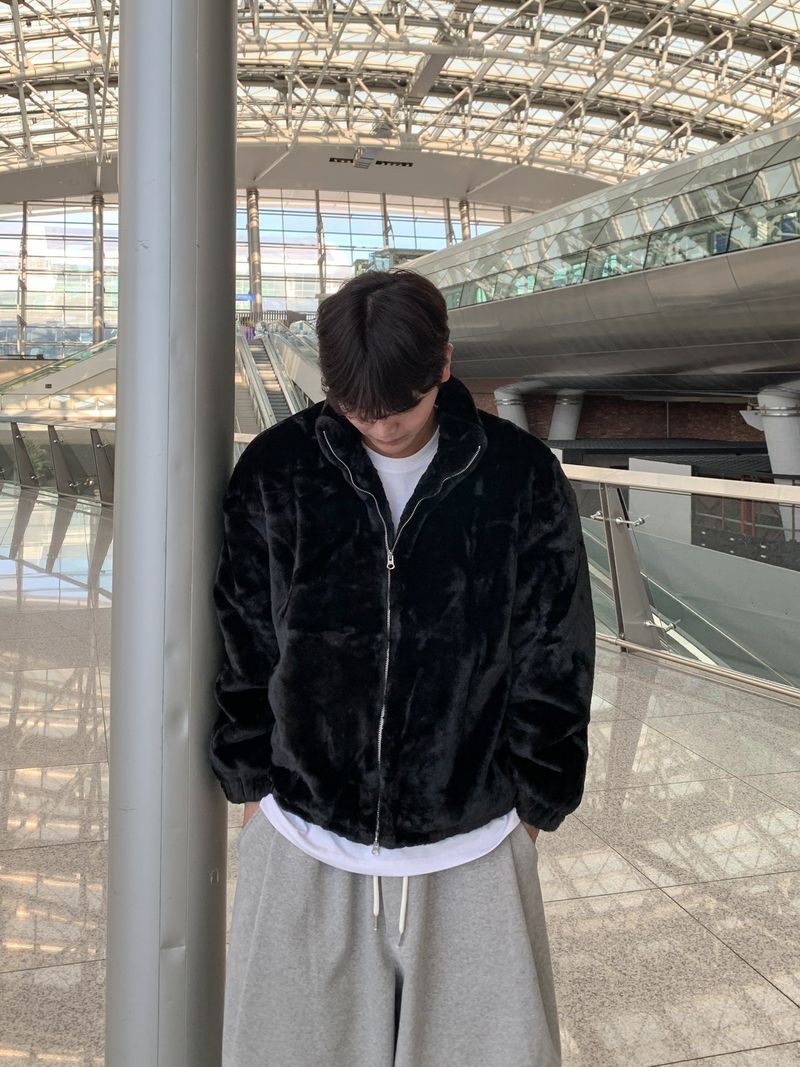 Cozy fur mink jumper