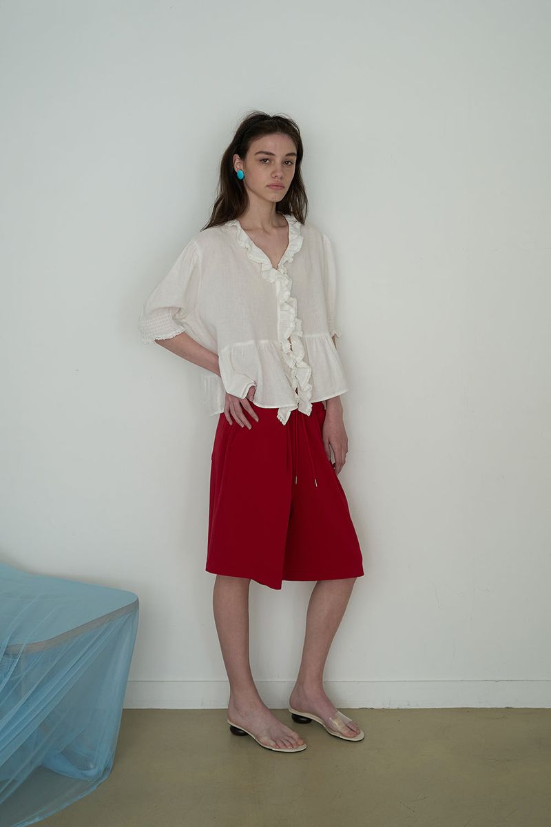 Cozy sweat shorts_red