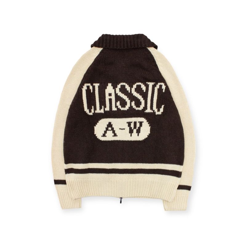 AW クラシックカラニット ジップアップ 2C