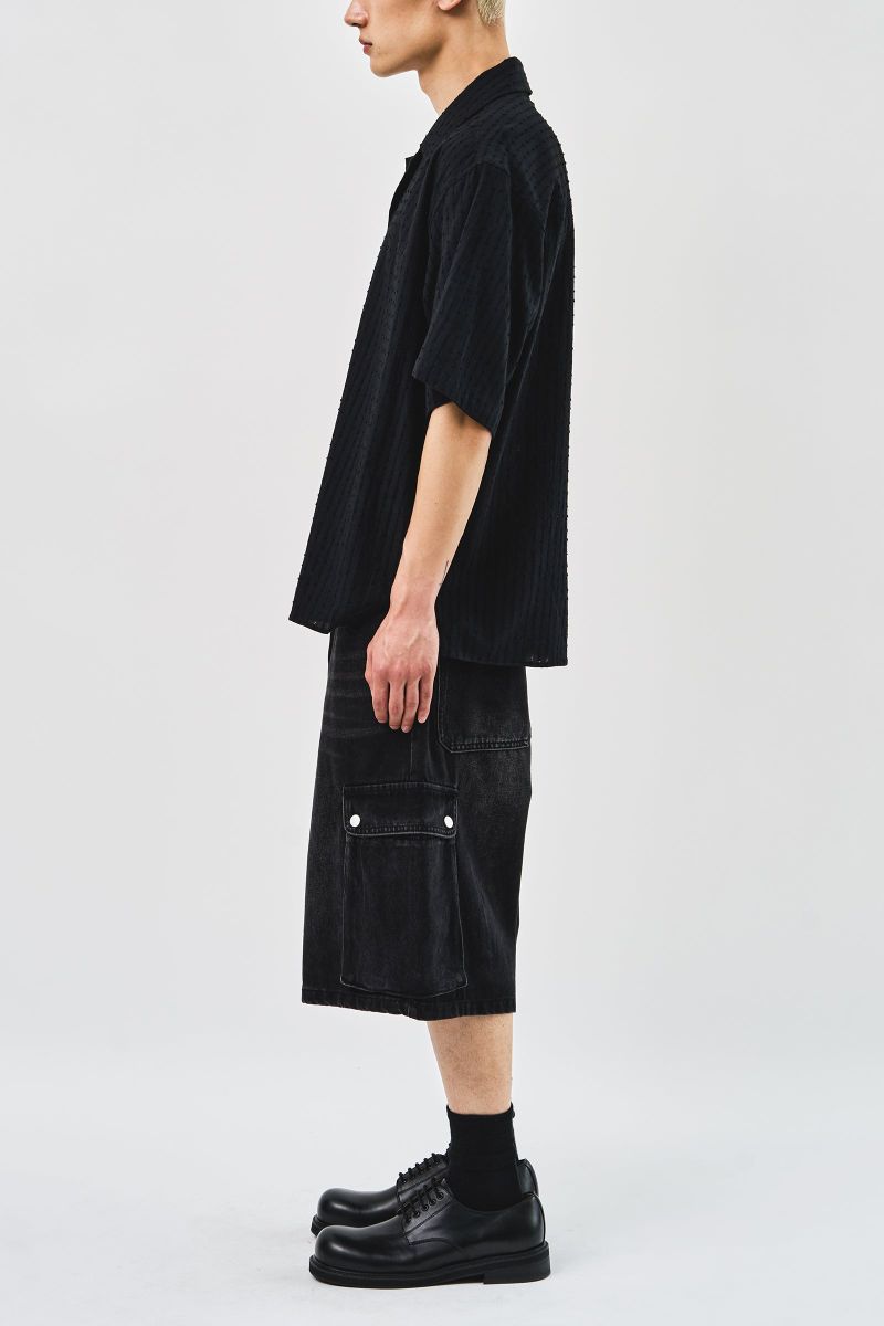 Baek Denim Cargo Bermuda (2color)