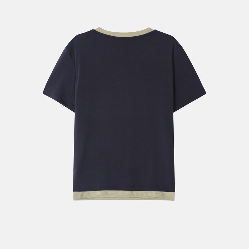 Kenz Buckle Layered Top