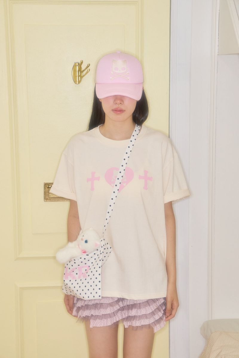 SKR 2-WAY POLKA DOT MINI BAG (WHITE)