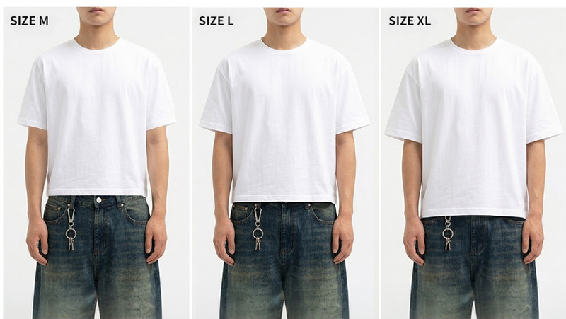 Men's Cotton Short Sleeve Crop Tee Brown