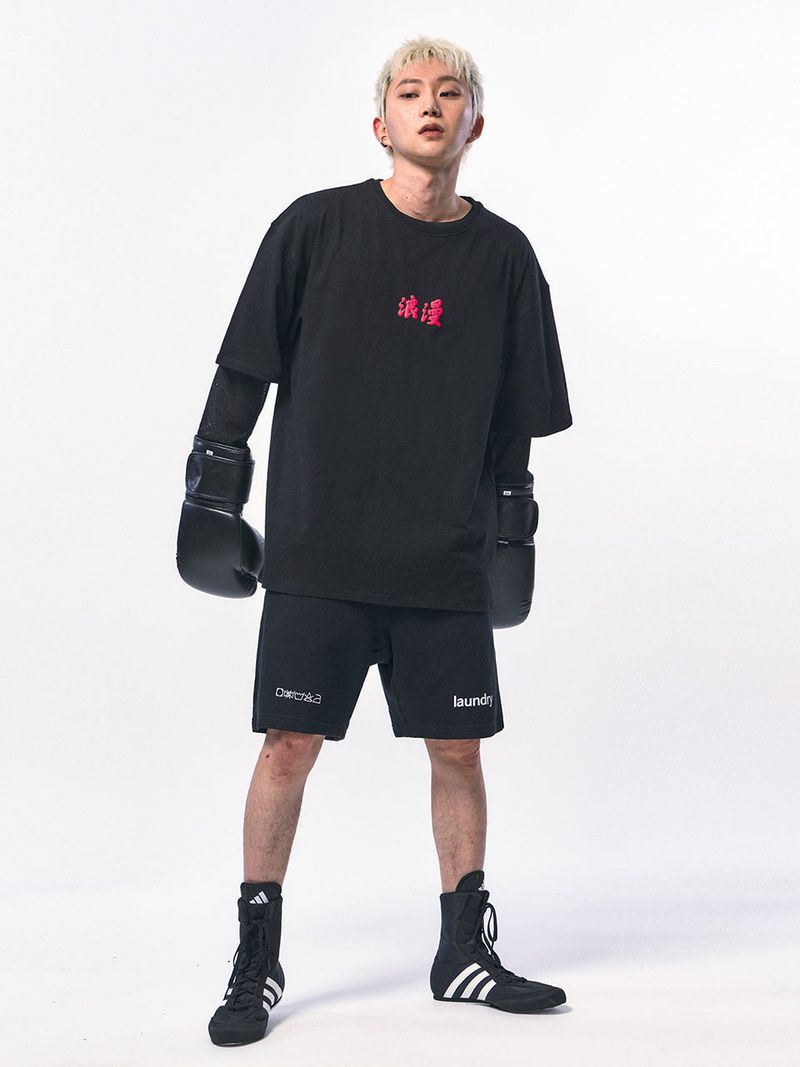C Wear by the Genius(シーウェア バイザジーニアス)の「ROMANCE T-SHIRT BLACK(Tops)」