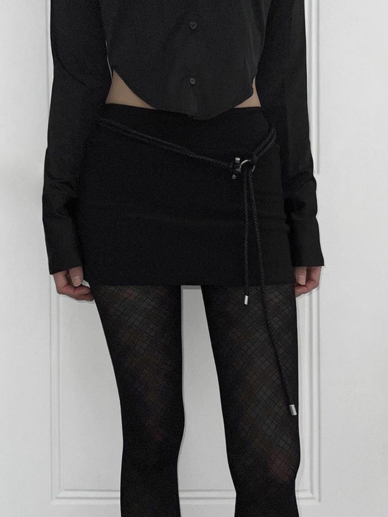 Omega rope drop long belt (2 colors)