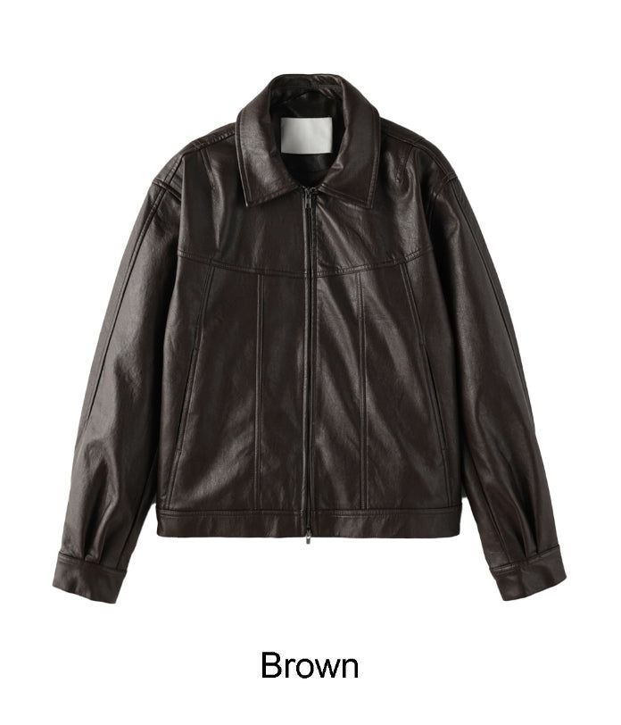 Mayden Crop Leather Jacket