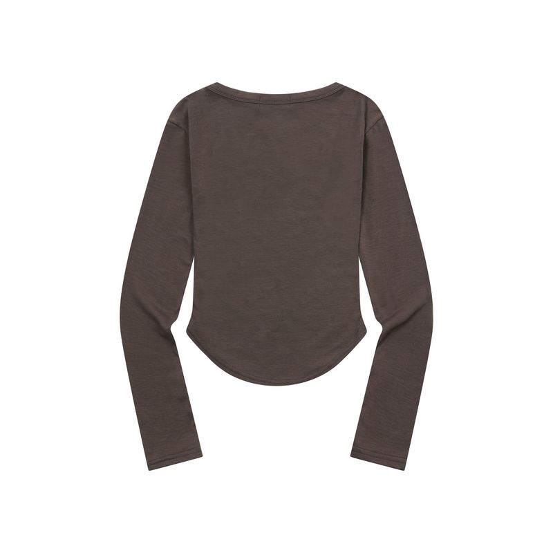 MARIEL SQUARE NECK CROP T (6Color)