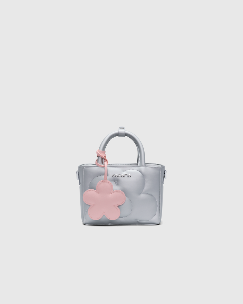KARATTA（カラッタ）の「エアバッグフラワー SILVER | FLOWER TAG PINK (FREE)（バッグ）」