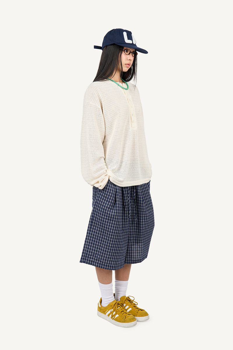 Henry Neck Punching Long Sleeve