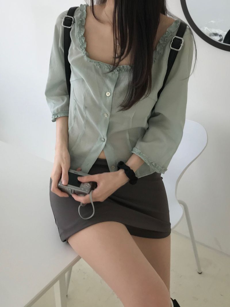 Miel frill blouse (3 colors)