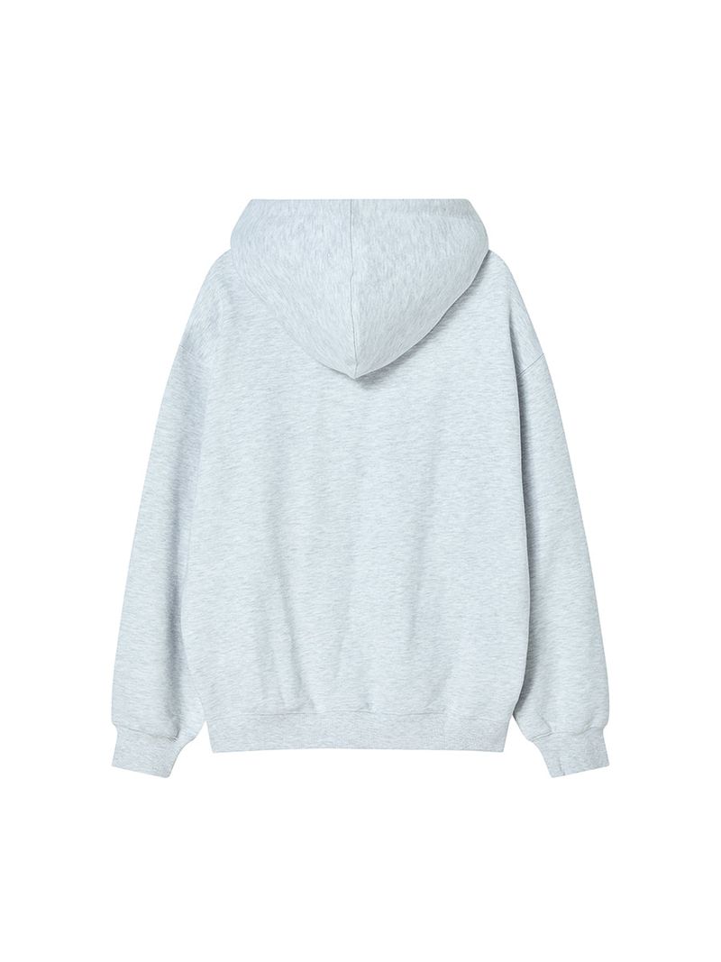 NY FLAG HOODIE HEATHER GREY