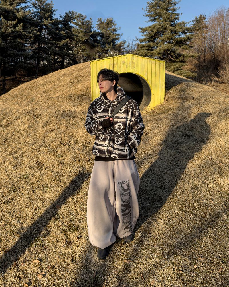 Elk Nordic Shearling Hood Jumper