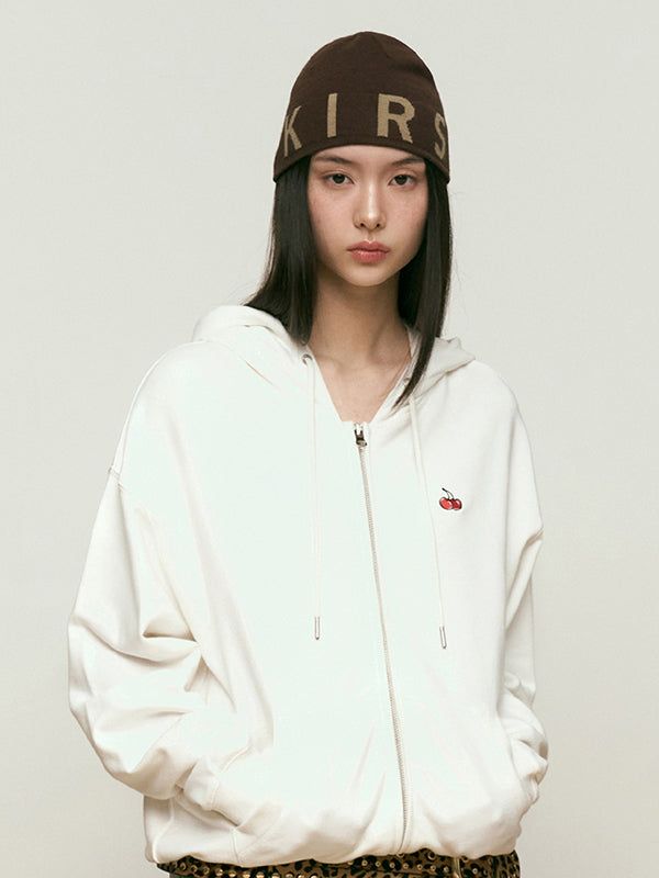 KIRSH（キルシー）の「SMALL CHERRY REGULAR FIT HOODIE ZIP UP [IVORY]（Tops）」