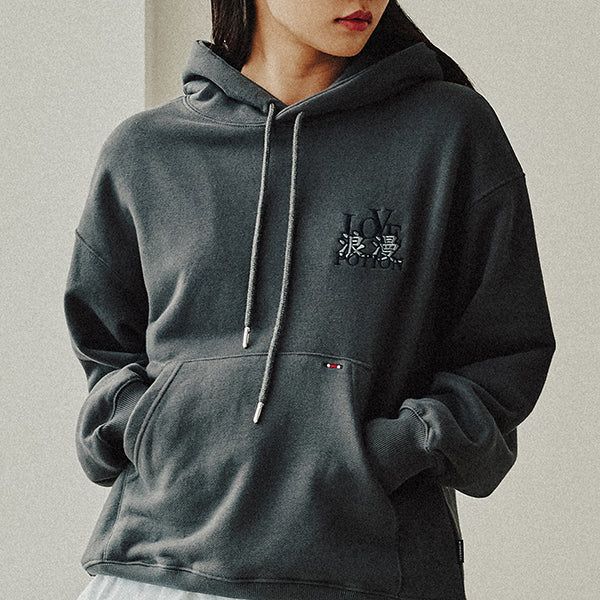 ROMANTIC CROWN(ロマンティッククラウン)の「LOVE HOODIE_CHARCOAL(Tops)」