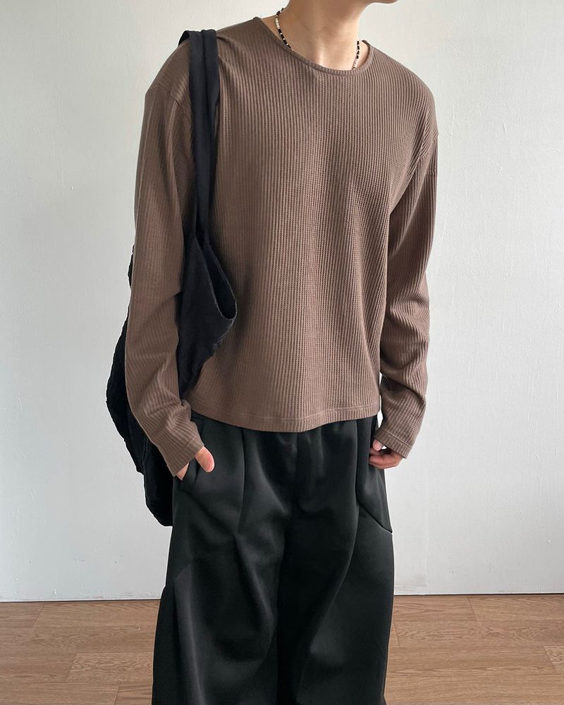 Soph Crop Waffle Long Sleeve