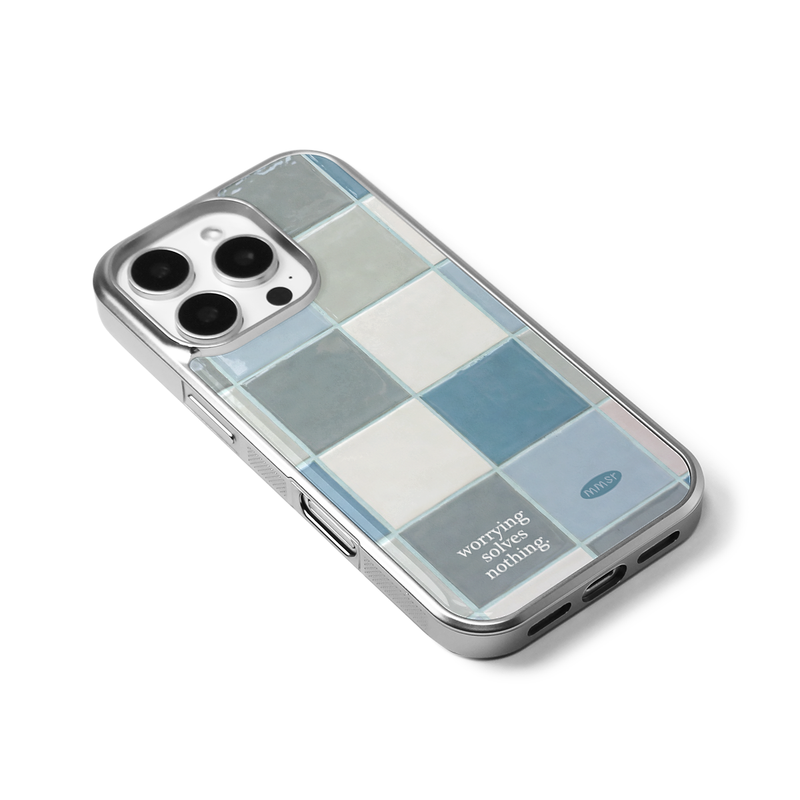 (silver frame) holiday epoxy bumper case (tile 02)
