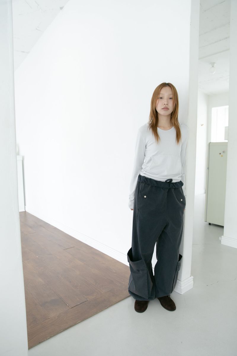 roll-down side pocket pants