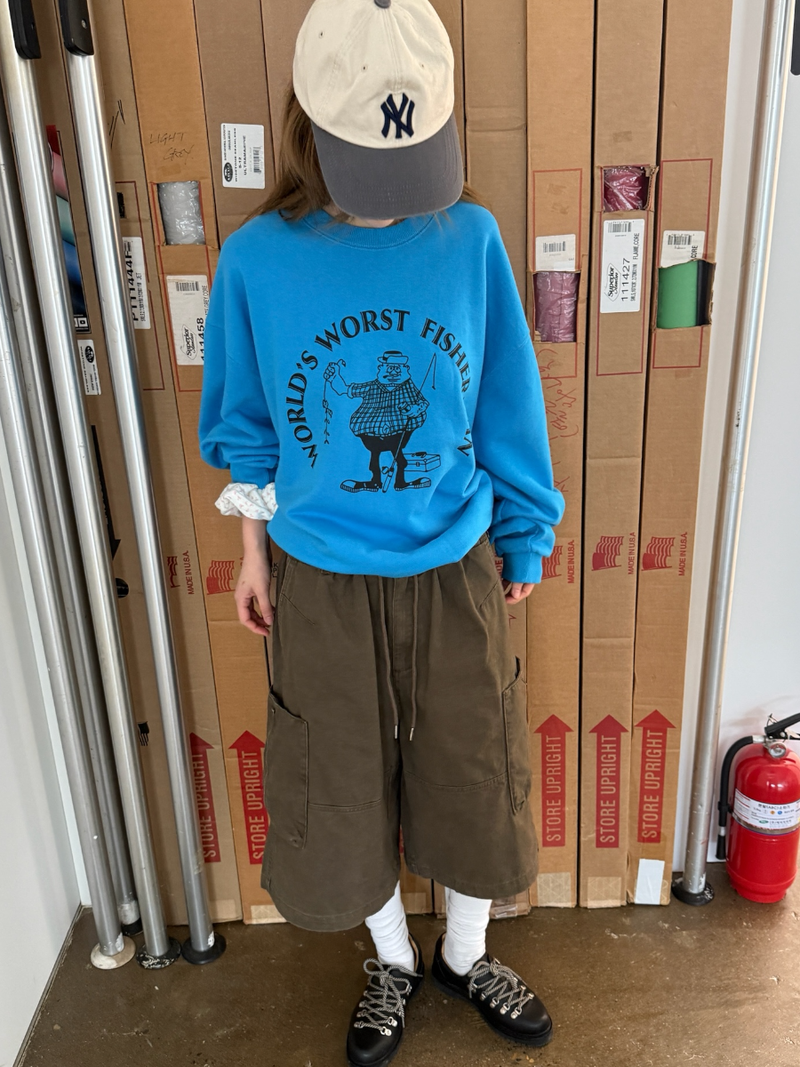 zipper bermuda cargo pants