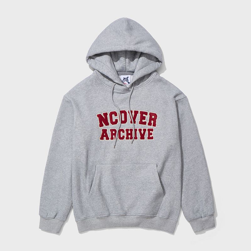 NCOVER（エンカバー）の「ARCHIVE LOGO HOODIE - GRAY（Tops）」