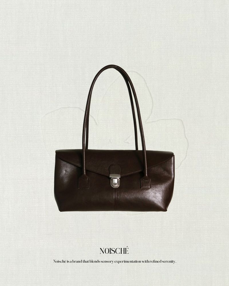 MADE_Arc Flap Long Handle Bag / MOCHA BROWN