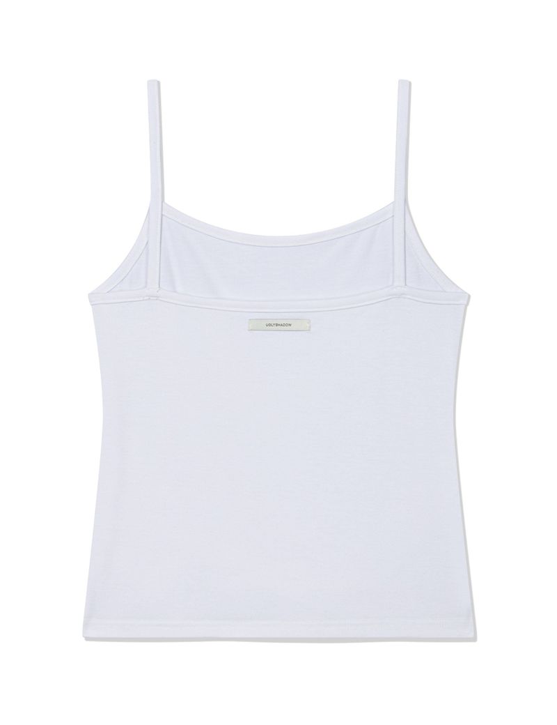 RIBBON SLEEVELESS(WHITE)