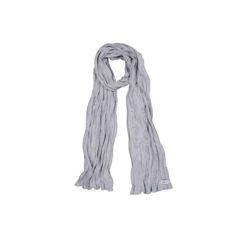 KOOKEESEE（クキシ）の「ウェーブ クリンクル ロングスカーフ(light grey)（ファッション小物）」