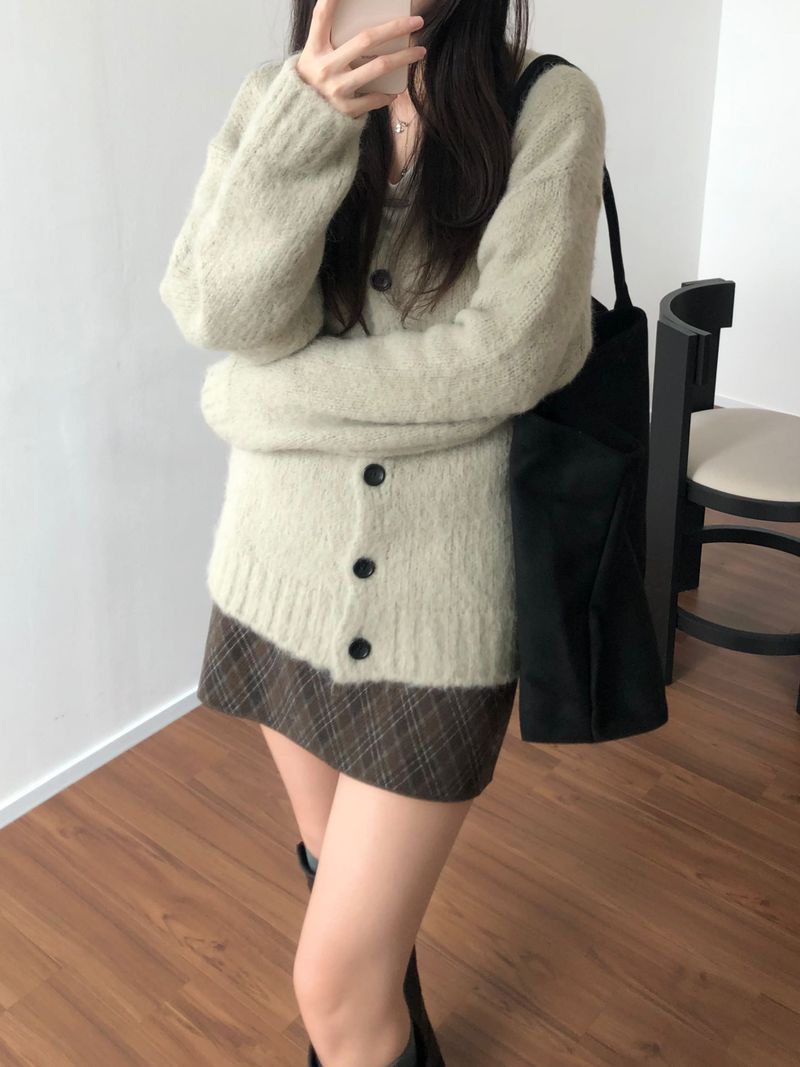 Edin Checkered Mini Skirt (2 colors)