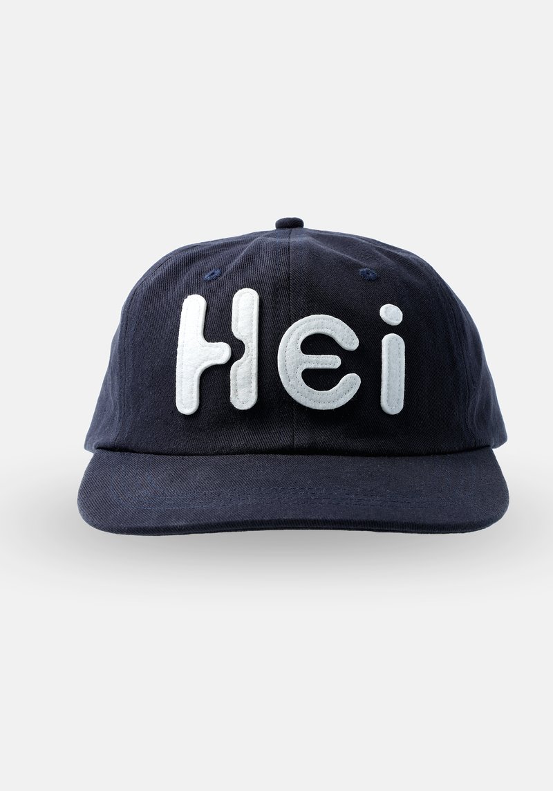 Heisan（ハイサン）の「Heiビッグロゴフェルトキャップ Dark Navy（帽子）」