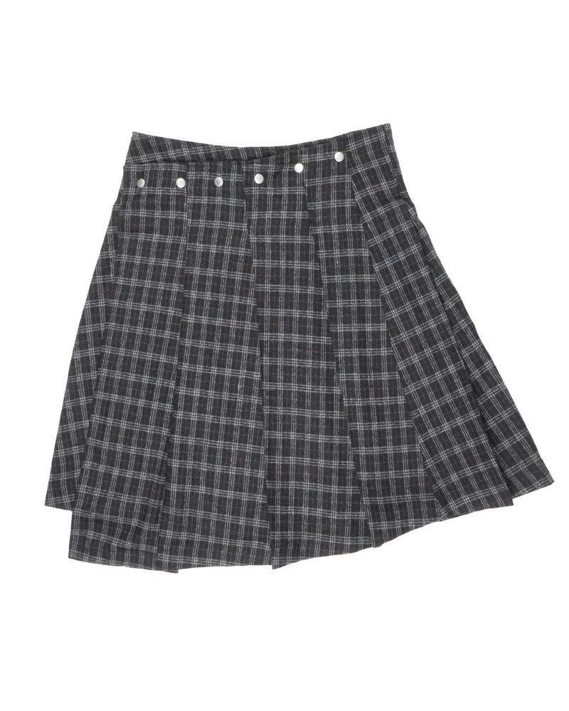  CHECK EYELET SKIRT