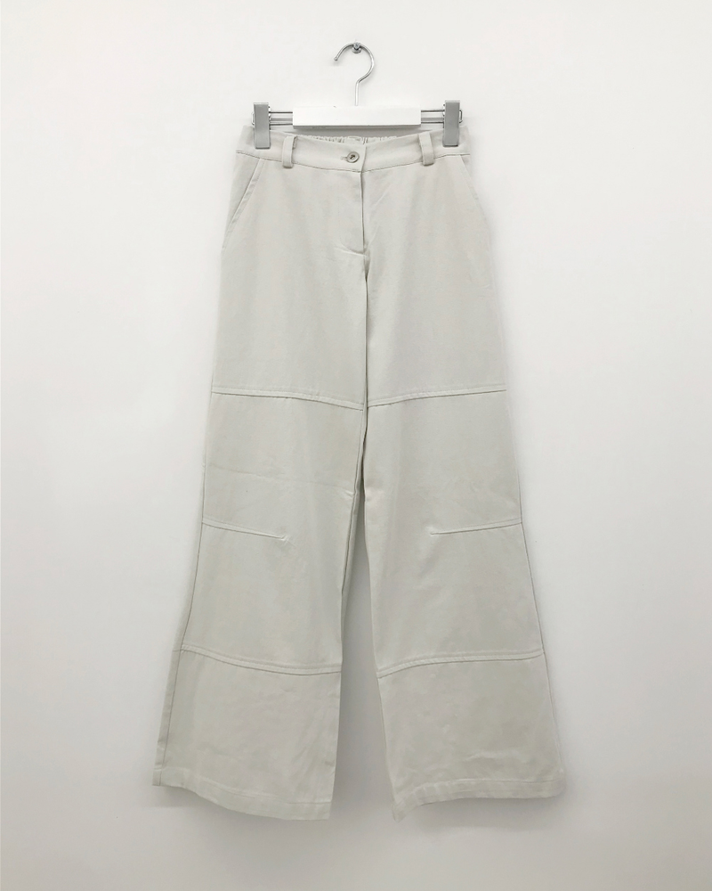Tri-semi bootcut pants (3color)