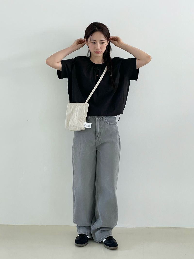 String point short-sleeved