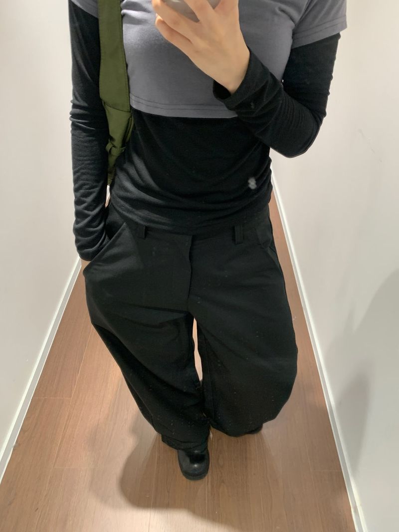 Backflip satin slacks (2color)
