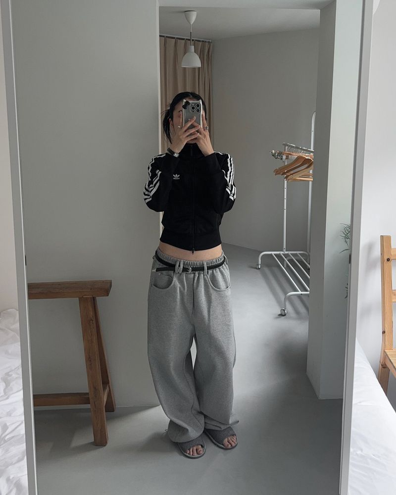 Belt sweat pants (Unisex)