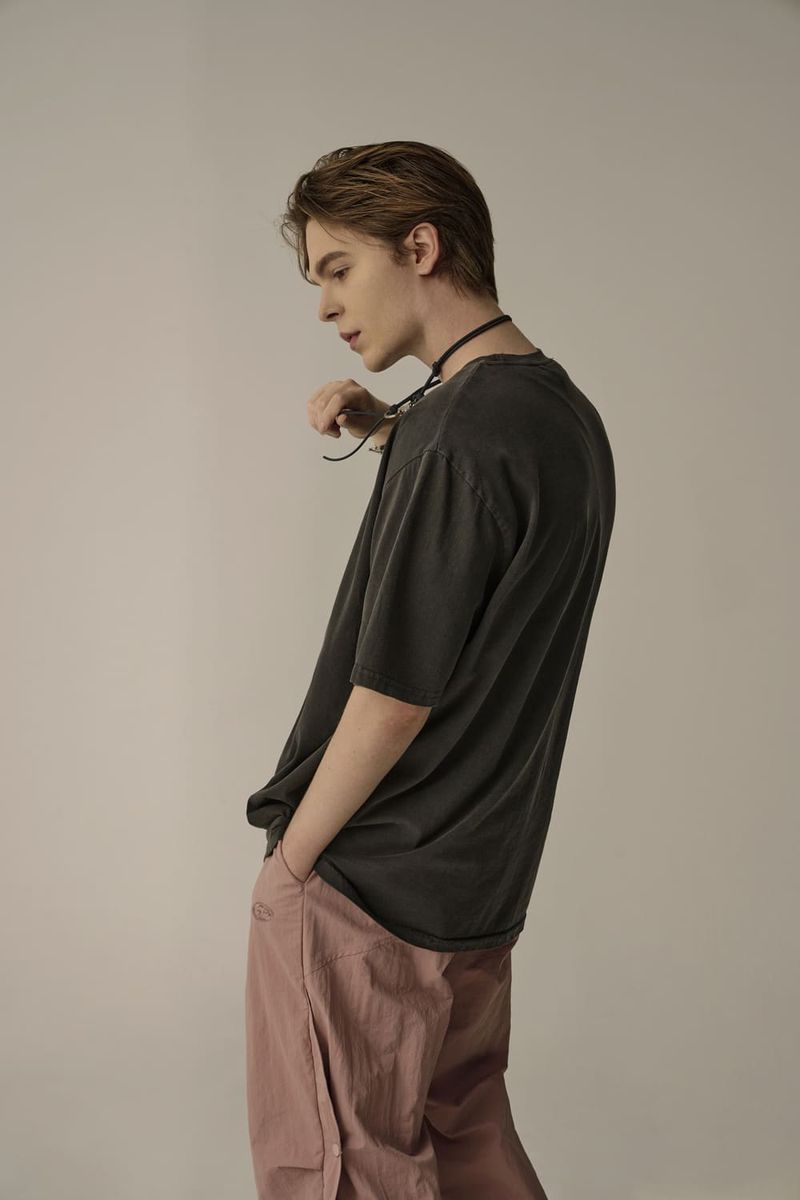 PIGMENT STARLIGHT T-SHIRTS(CHARCOAL)