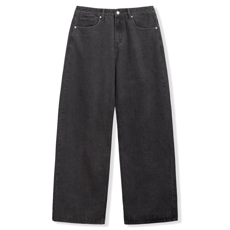 Basic Wide Denim Pants - 3COLOR