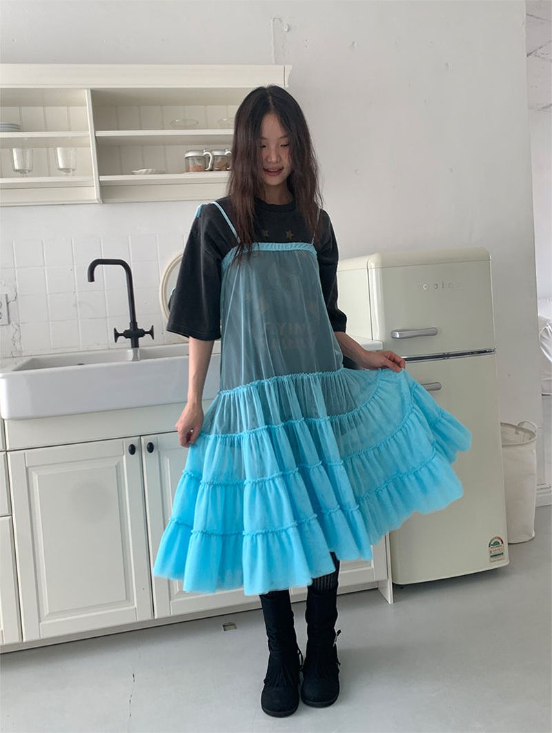 CANCAN LAYERED SKIRT DRESS (3C)