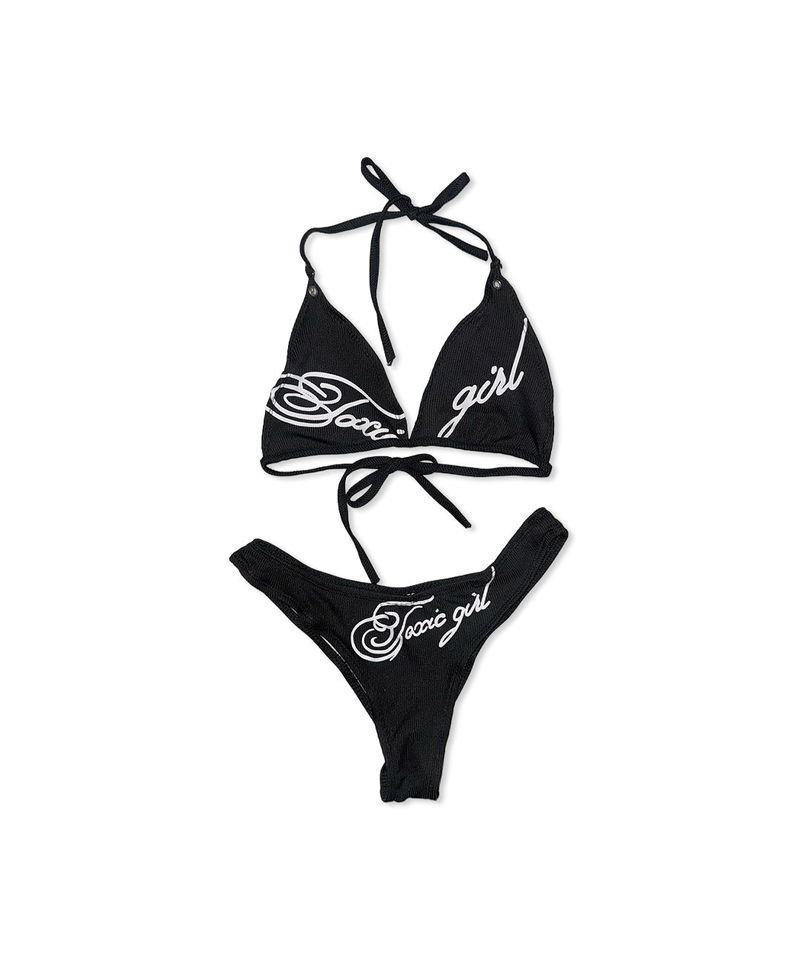 cross girl eyelet bikini (2colors)
