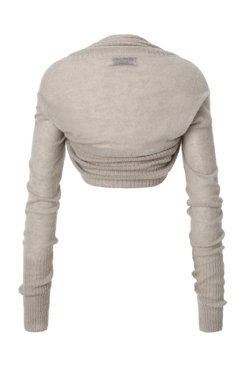 Angel shawl bolero - beige gray 