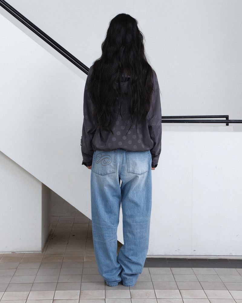 Dot Arc Zip-Up Wind Jacket
